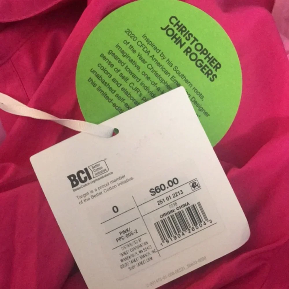 NEW Christopher John Rogers Target 2 Tone Pink Dress - Picture 9 of 13